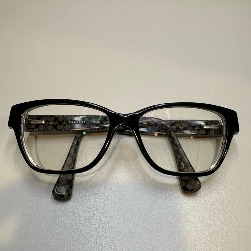 COACH EYEGLASSES HC6088/5261 (Black/Black Military Sig C)52•15•135 COACH GLASSES